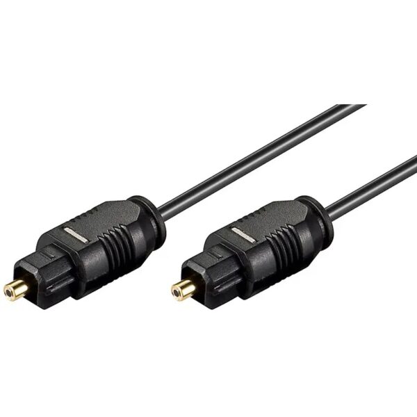 Goobay 50563 (4040849505638) | Οπτική ίνα για ήχο με βύσμα TOSLINK 2.2mm , μαύρη, 0.5m